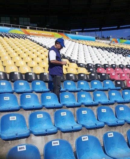 Os jogos ocorreram no estádio Kléber Andrade (ES). Foto: Acervo SAER/CDTN